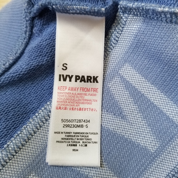 Ivy Park Blue and White Shorts, Size S - Picture 8 of 8